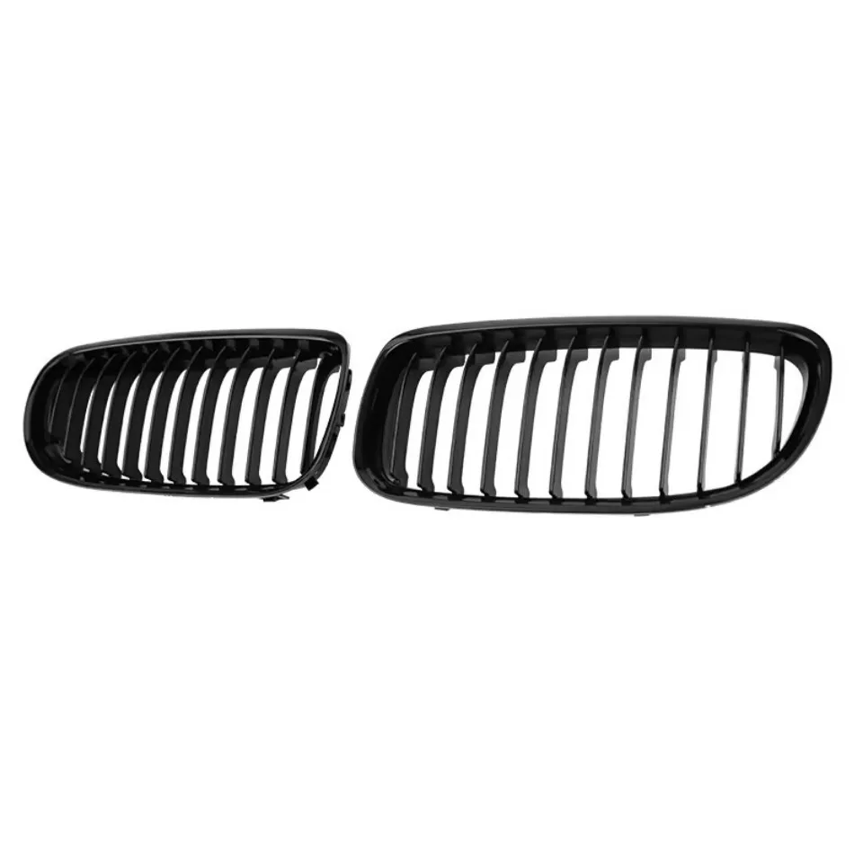 Front stoßstangen gitter im xvip-Diamanten-Stil für BMW 3er E90 E91 2015-2017 einz eilige glänzende schwarze Doppel latten gitter – Detail 4