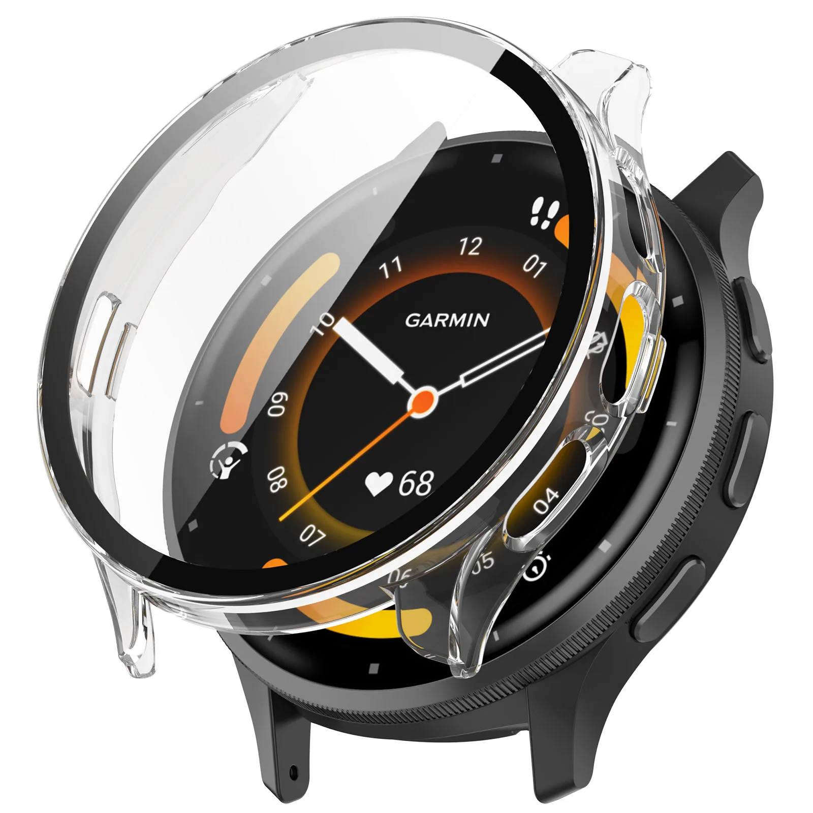 PC Screen Protector Shell Cover For Garmin Venu 3 Watch Protective Case Full Coverage Tempered Film Frame