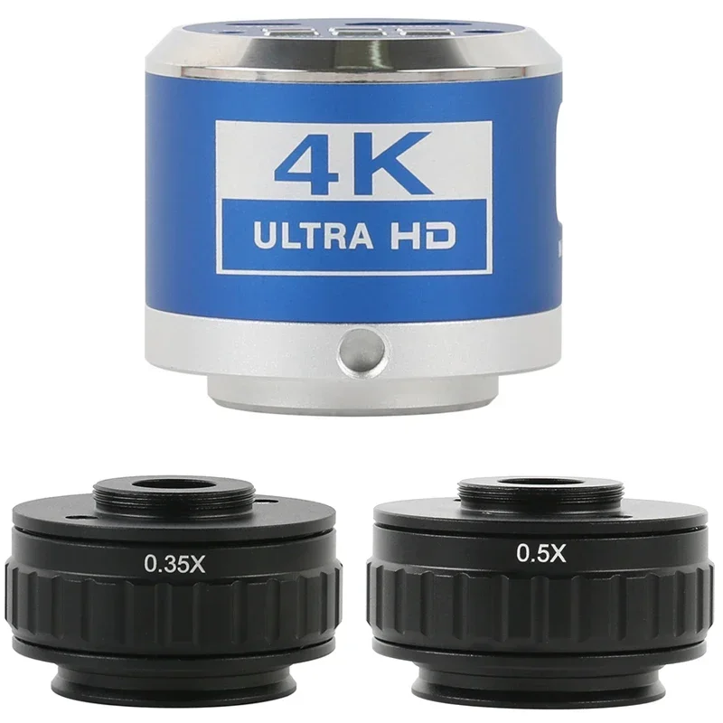 

4K 1080P HDMI Type C SONYSensors Industrial Digital Video Camera + Stereo Trinocular Microscope 0.35x 0.5x C Mount Adapter Lens