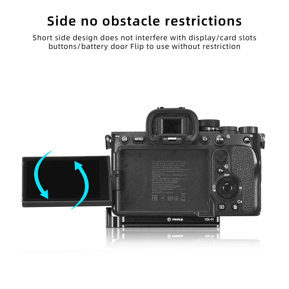 Fanaue aluminium l-förmige schnell wechsel platte vertikaler halter universal slr kamera arca-swiss für nikon sony canon fujifilm – Detail 4