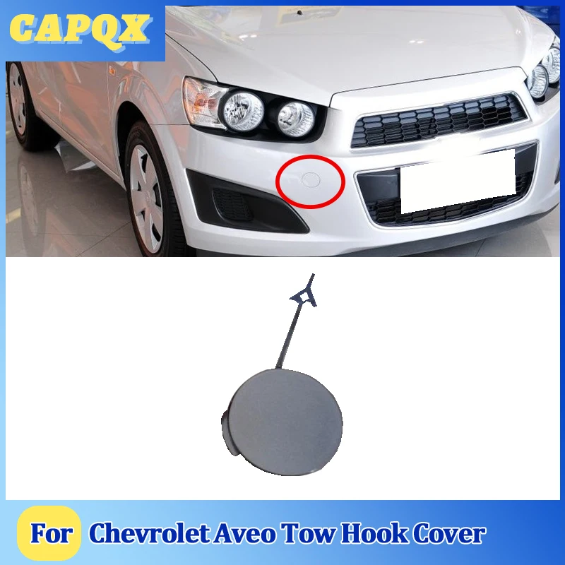 For Chevrolet Aveo  2011 12 13 Bumper Trailer Cover Tow Bracket Cover Bumper Tow Hook Cover Cap