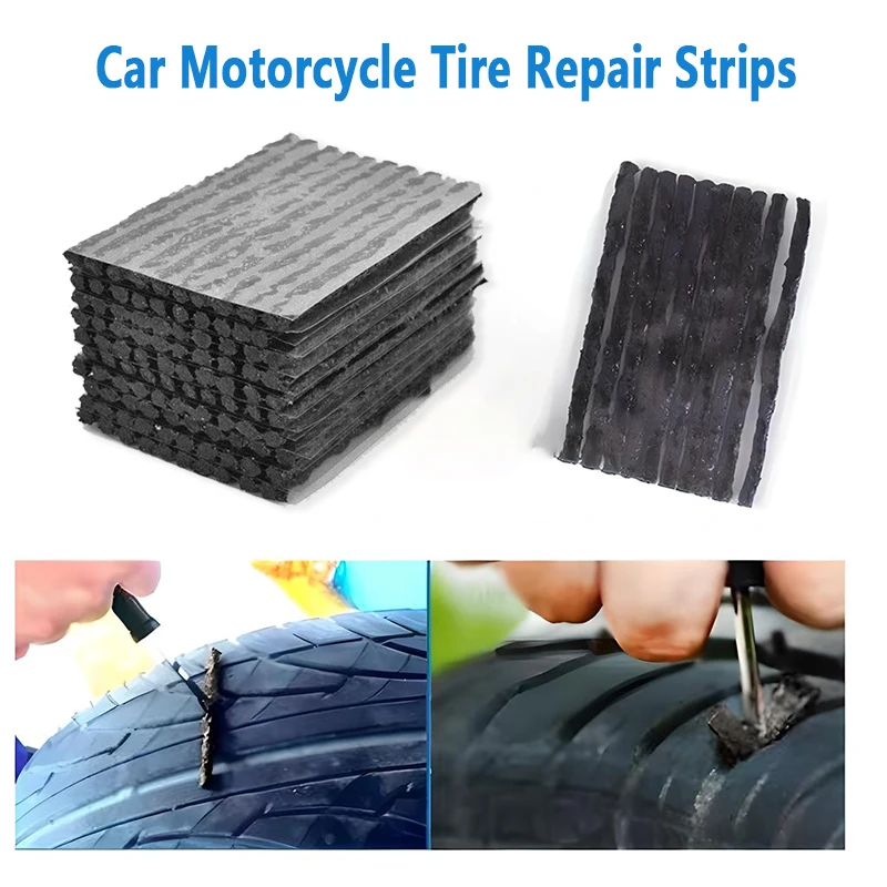 

10 шт. полоски для ремонта шин автомобиля, мотоцикла, восстановление проколов шин, бескамерное уплотнение, заглушка, полоса, инструмент для ремонта велосипедных автомобильных шин