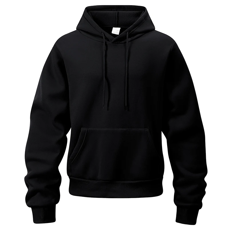 Спортивная тренировочная толстовка с графическим принтом для мужчин, уютный теплый пуловер на флисовой подкладке, топы, толстовка с капюшоном и карманом Kanga