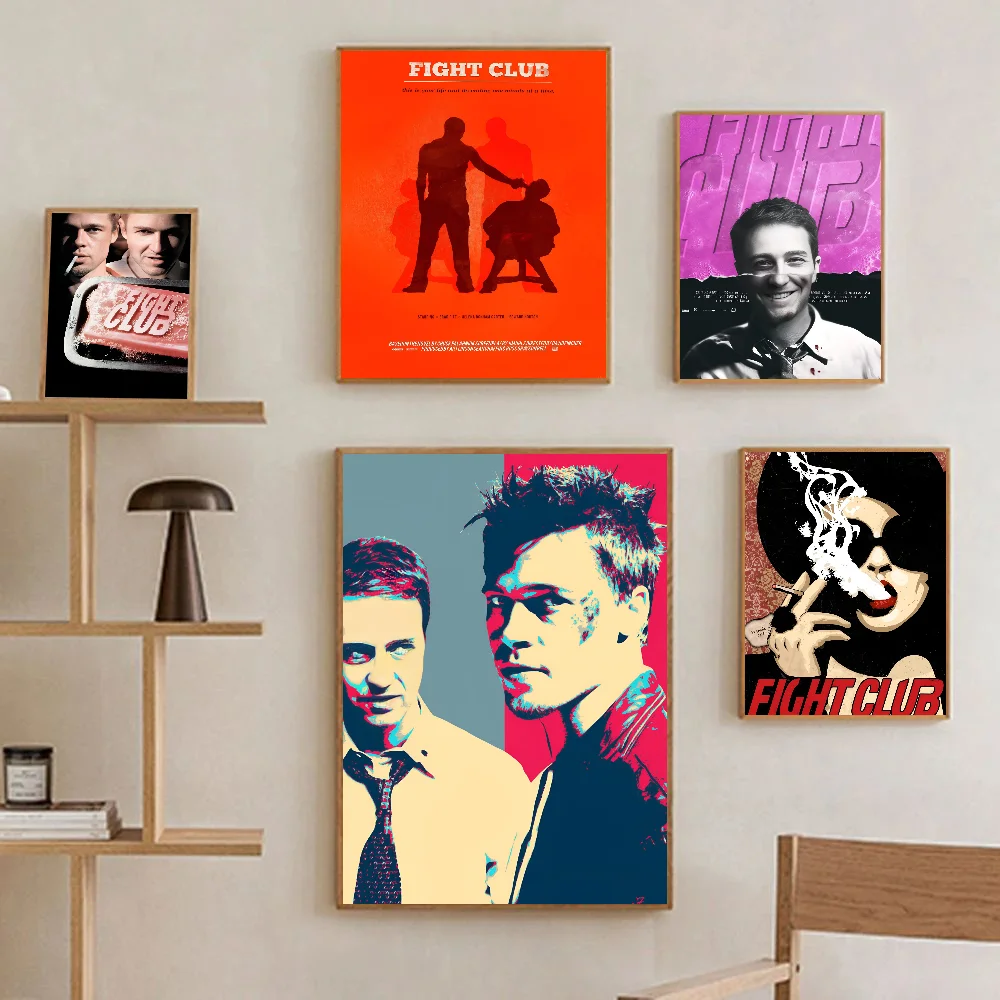 F-Film Fight Club Poster Paper Print Home Living Room Bedroom Entrance Bar Restaurant Cafe Art Painting Decoration