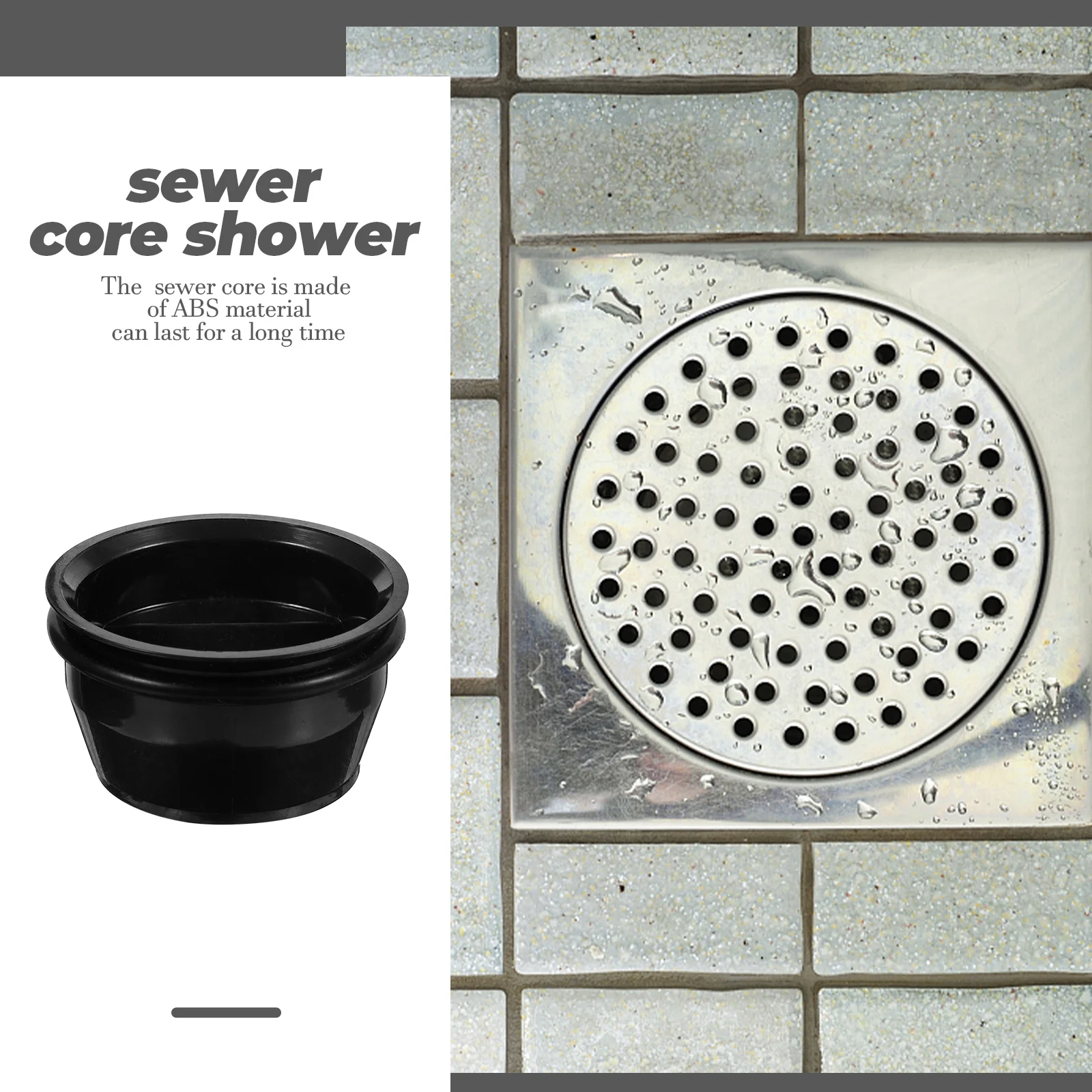 

4pcs 48Mm Floor Drain Backflow Preventer Black Anti-Odor Core For Shower Basement Rv Sewer Waterproof Drainage Tool