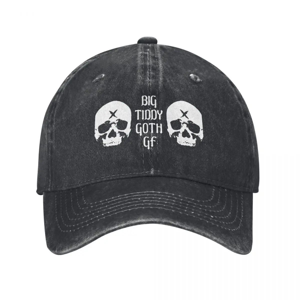 Big Tiddy Goth GF Girlfriend with Skull boobs Baseball Cap Luxury Cap Rave Anime Hat derby hat Sun Hats For Women Men's