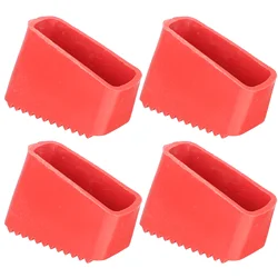 4 Pcs Telescoping Ladder Non-slip Feet Stepladder Caps Rubber Tips Mat 550X380X250CM Foot Protector Red Cover