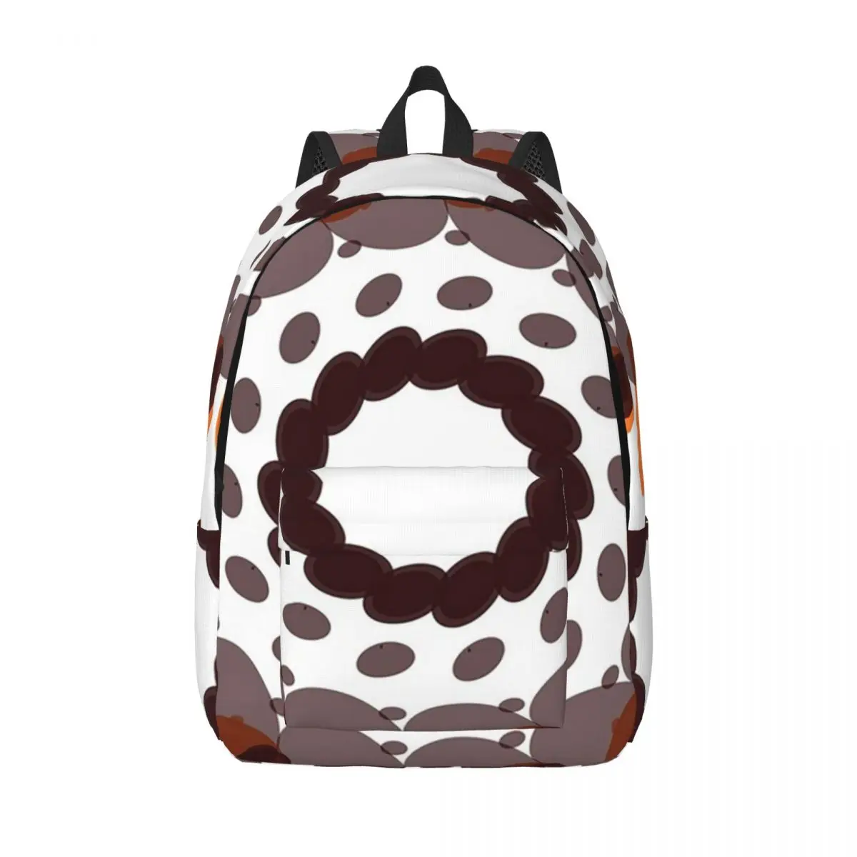 

Patterned Orange And Brown Circles Backpack Student Boys Girls BookBag Kids School Bag Computer Shoulder Bags for Men Women