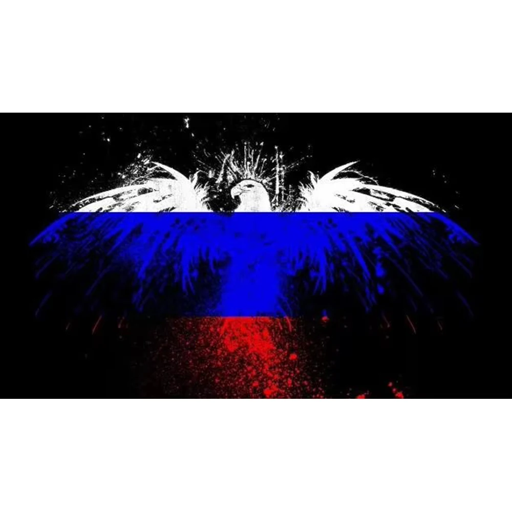 Флаг Российской Федерации на заказ 90x150 см с баннером ИСТОРИИ ИСТОРИИ Птицы ОРЛ