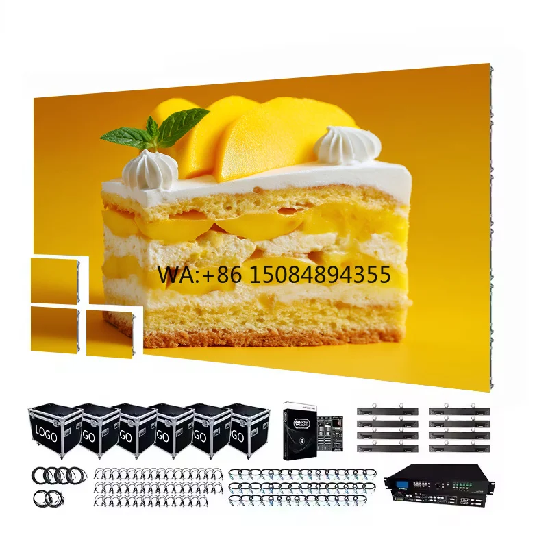 

IP65 Waterproof Full Color LED Video Wall P2.6/P2.9/P3.9/P4.8mm 3500 Nits Brightness 3-Year Warranty Outdoor Display