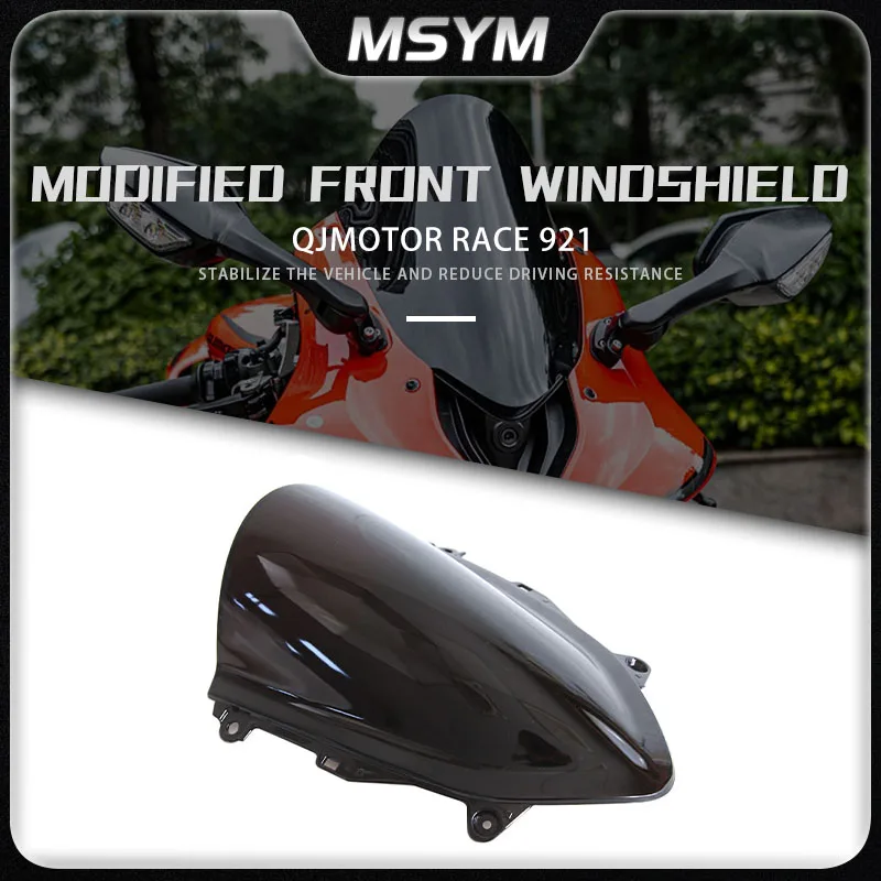 

Motorcycle modified windshield Windscreen and competitive front windshield accessories For QJMOTOR QJ RACE921 Race921 race921
