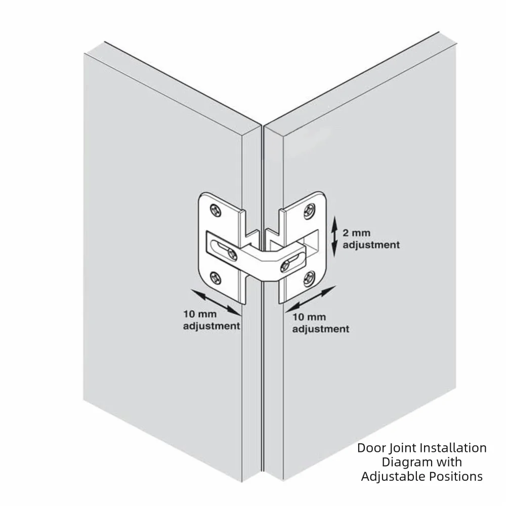 Heavy Duty Cabinet Hinges Zinc Alloy Adjustable Mechanism Stainless Steel Hinges Load-Bearing Standard Size Door Hinges