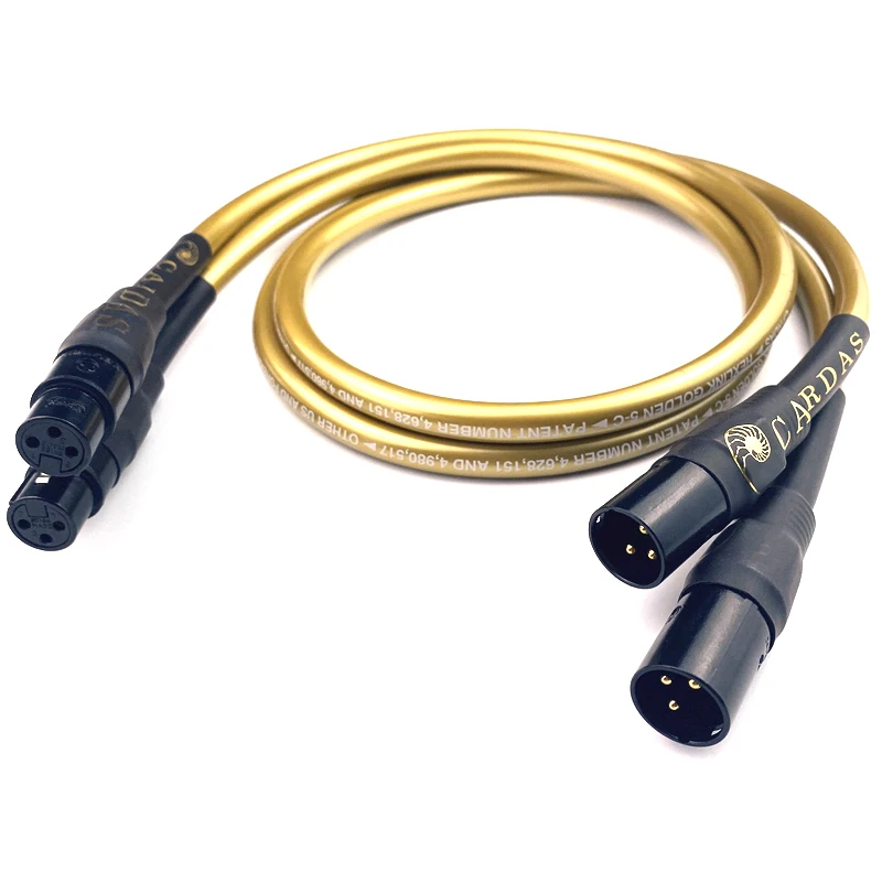 

Pair HiFi Audio Line Cardas Hexlink Golden 5-C Gold Plated XLR Balanced Cable