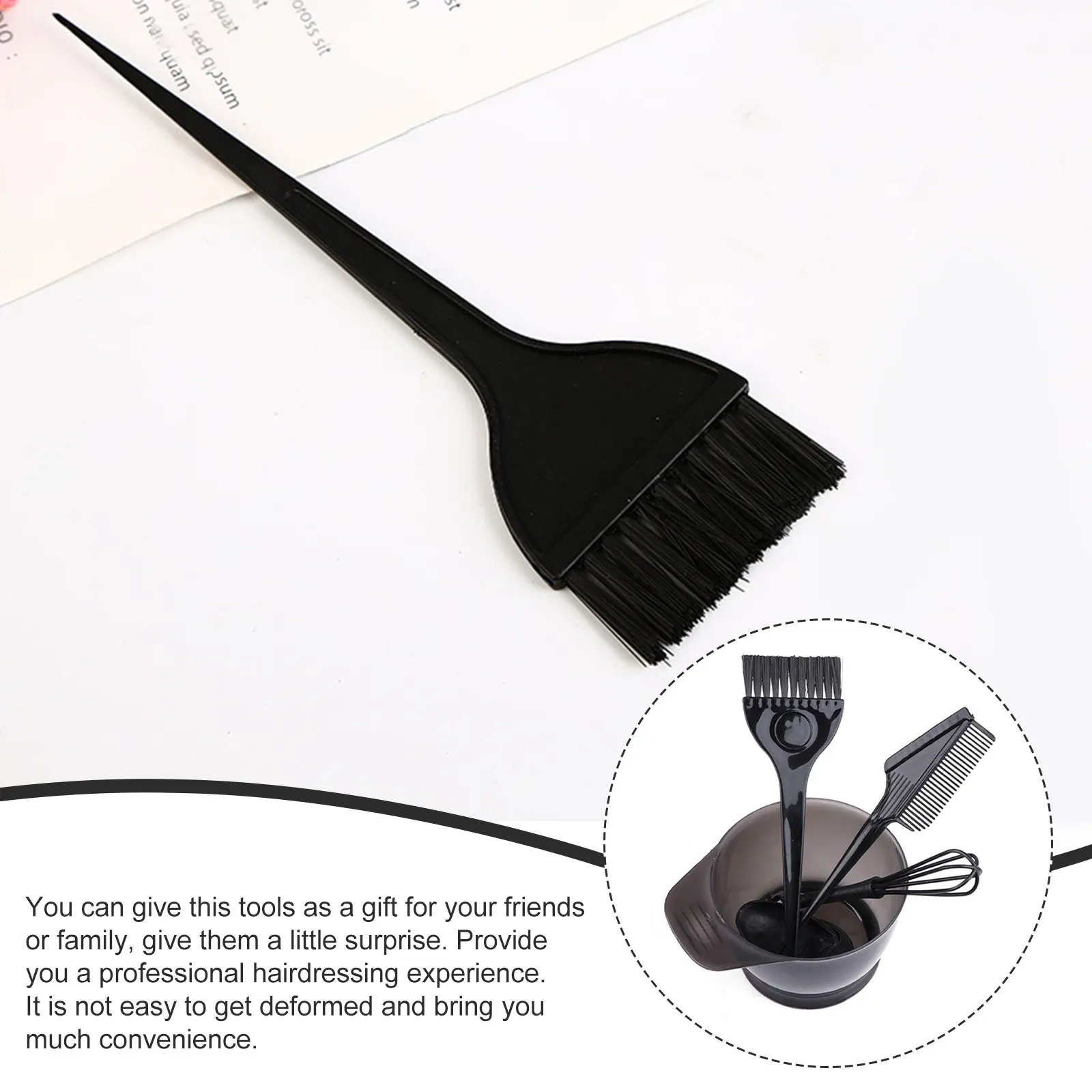 

8Pcs Hair Dye Kit Complete Coloring Tools Set for DIY Home Salon Styling Smooth Application Non Deformable Convenient Time