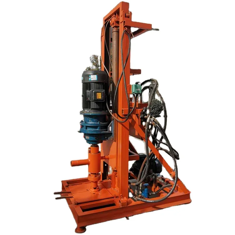 100m 휴대용 3kw 5.5kw 7.5kw 유압식 수중 로터리 천공기 / 전기 시동식 수중 천공기