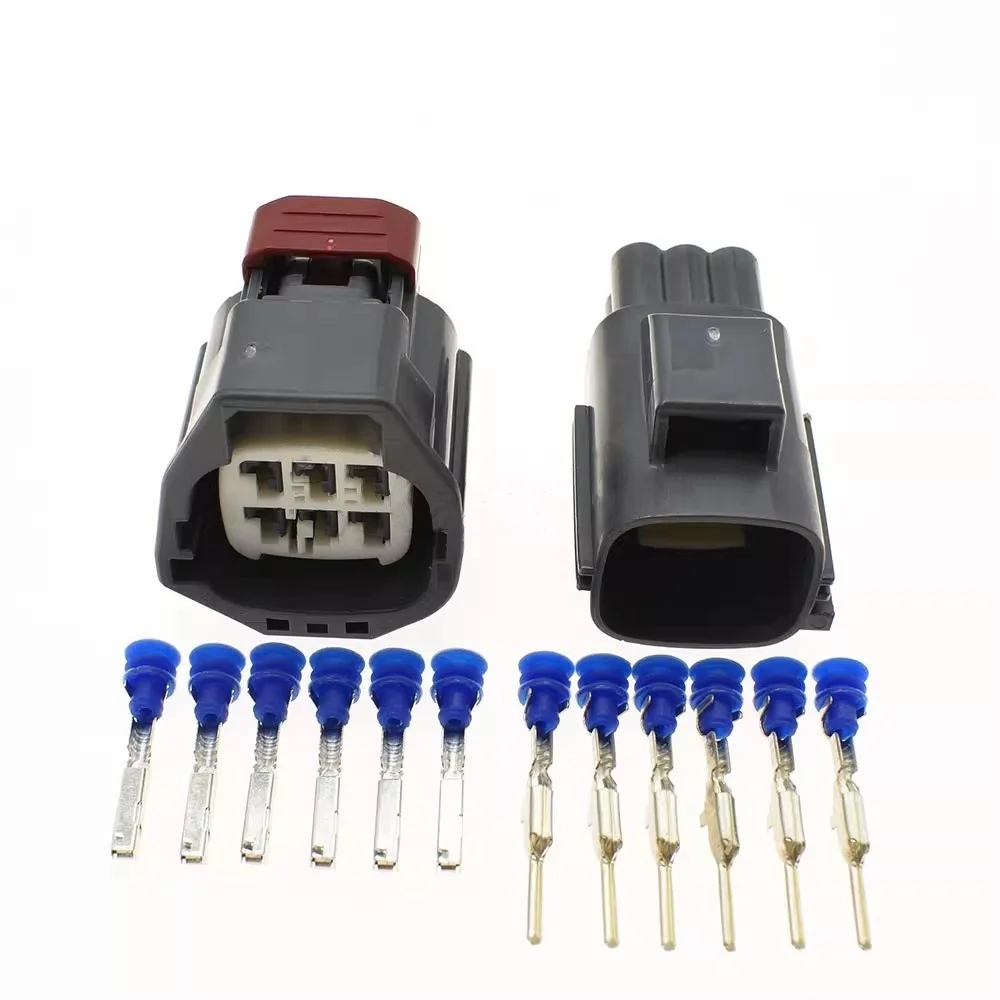 1.5mm 6 Pin Female Male Electronic Fan Plug Auto Connector For Toyota Buick Excelle RAV4 7283-5553-10 7282-5553-10