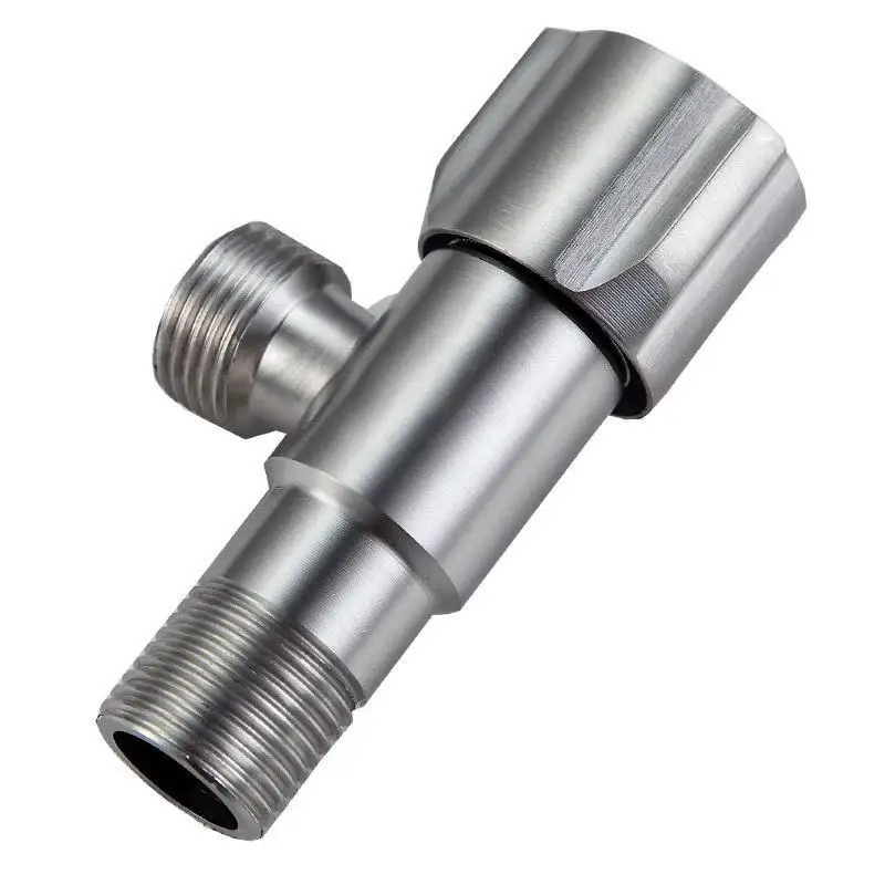 High-Grade Stainless Steel Angle Valve; Toilet Water Flow Control; Convenient Kitchen Sink Tap; Triangular Water Heater Valve