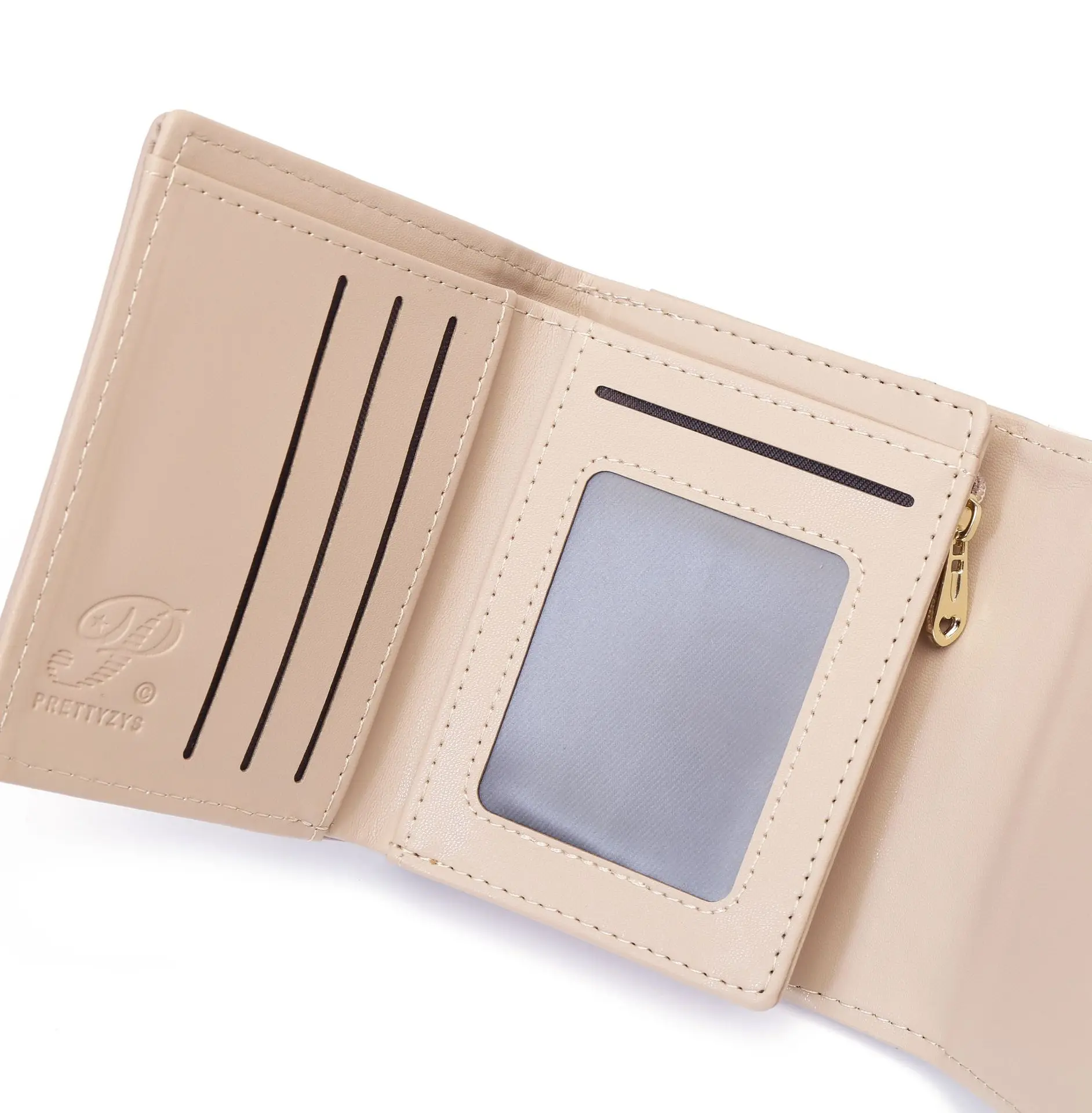 Purse women\'s new Japanese and South Korea small fresh PU simple fashion ladies short wallet multi-card niche teenage female stu