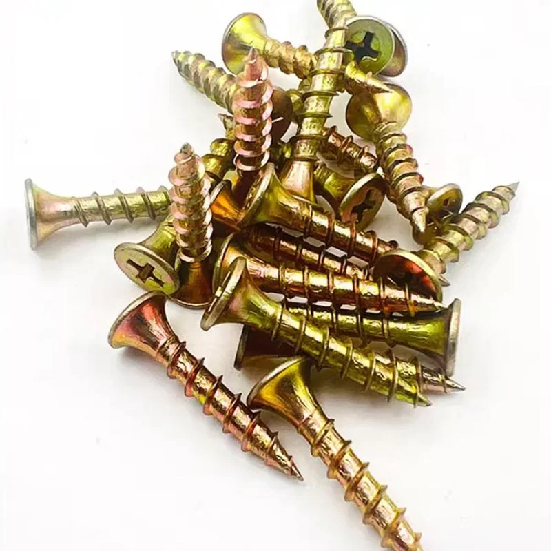 M3 M3.5 M4 M5 M6 Kruis Platte Kop Houtschroeven Bouw Schroeven Verzinkt Zelftappende Houtschroeven Voor Kast Vezelplaat