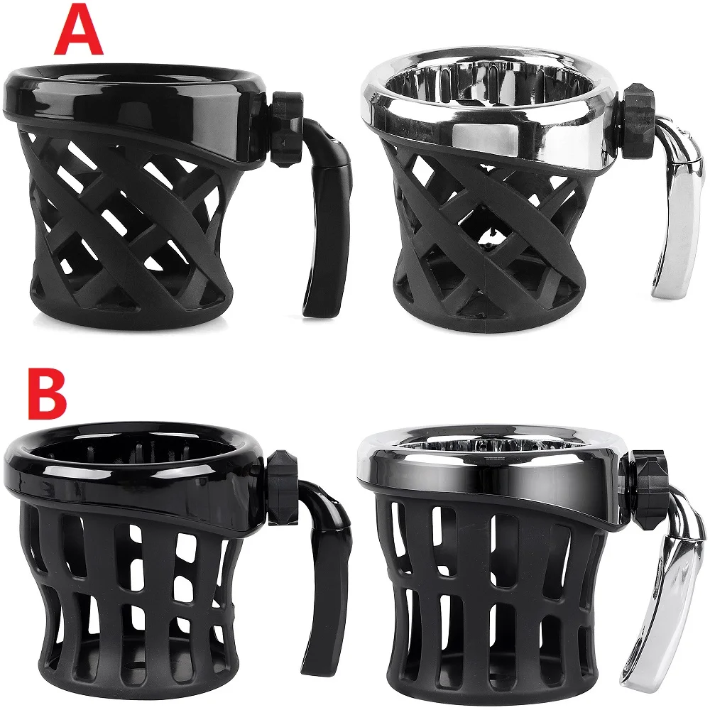 Motorcycle Universal Handlebar Cup Bottle Holder Drink Mesh Mount For Harley Honda Goldwing F6B GL1800 Yamaha Ducati Suzuki BMW - view 6