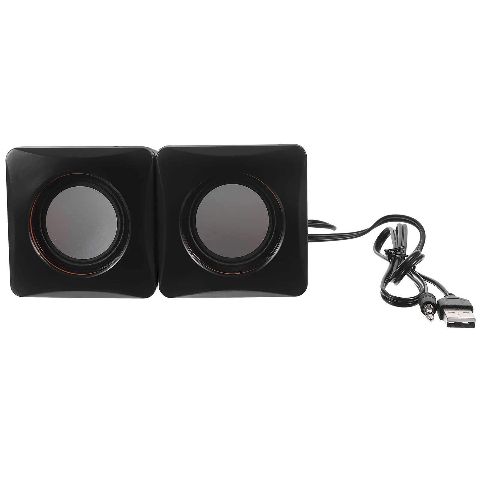 

Mini Powered Desktop Laptop Small Desktop Computer Speaker Speakers Mini Input ABS Material Portable Wired Speaker