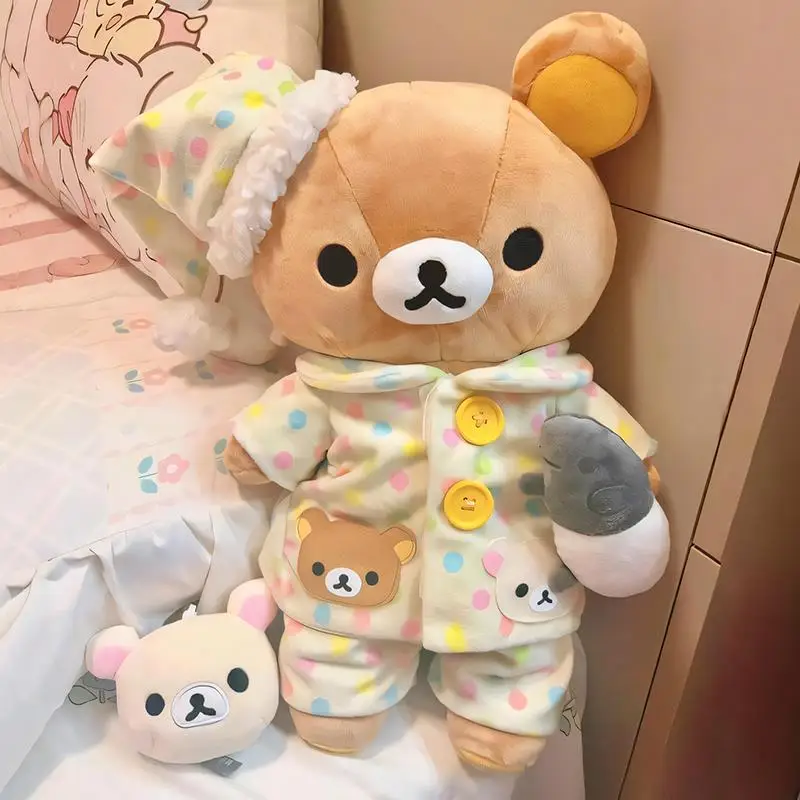 

Милый ленивый медведь, одежда для сна, кукла, плюшевая игрушка, мягкий мягкий костюм медведя, очаровательный фильм, ТВ, плюшевые игрушки в виде животных для детей