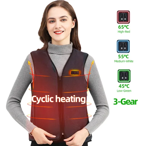 10구역 usb발열조끼 남성 양털 열선조끼여성 스마트 충전온열조끼겨울방한 발열점퍼 후리스 열선잠바 골프 온열자켓 물세탁 가능