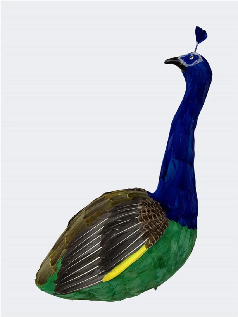 big simulation foam and feathers beautiful peacock body toy gift about 60cm h2667