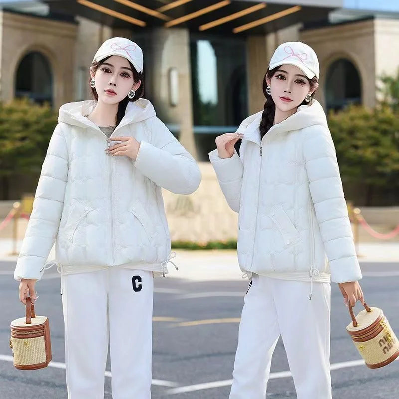 2024 New Fashion Cotton-padded Jacket Short Thick Fashion Cotton-padded Coat In Autumn And Winter Warm Loose Coat Western Style