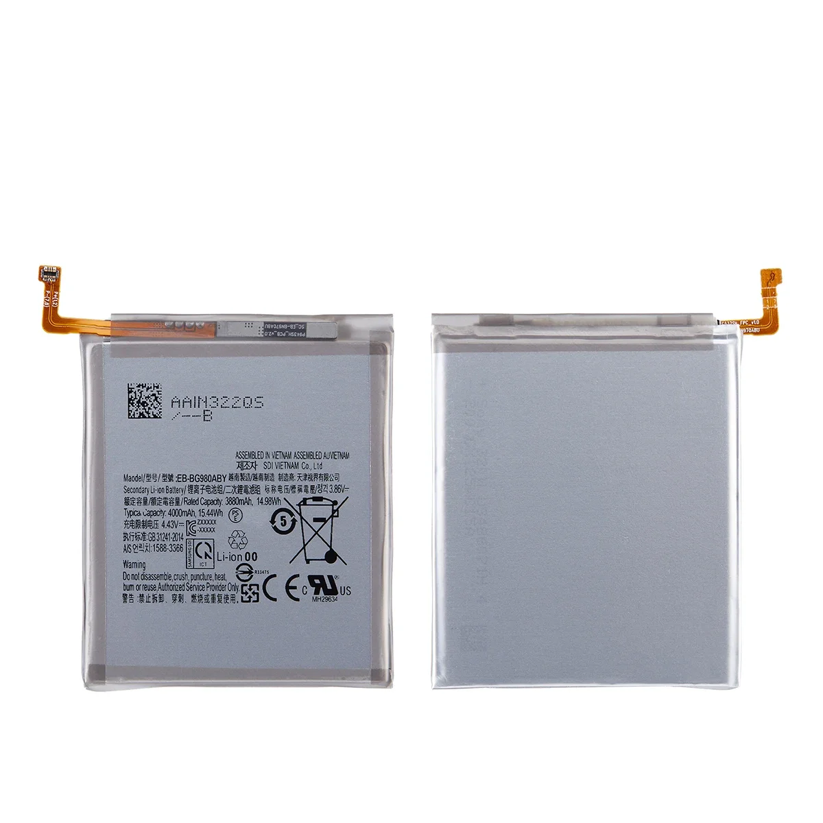 Brand New EB-BG980ABY 4000mAh Replacement  Battery For Samsung Galaxy S20 S 20 Mobile phone Batteries+Tools