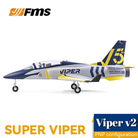 Fms 70mm Ducted Fan EDF Jet Viper V2 Model RC Airplane Remote Control Electric Aircraft Model Assembled Foam Machine Fixed Wing