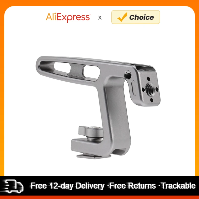 Mini Top Handel Camera Top Handgrip with Cold Shoe Mount ARRI Positiong Hole for Camera Cage Sports Camera for Vlogging Live