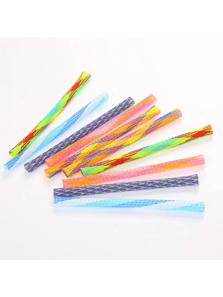 Jouets interactifs pour chat, Tube à ressort, chaton herbe-aux-chats, jouets d'entraînement pour animaux de compagnie à ressort en plastique, fourniture multicolore pour animaux de compagnie, 1/10/20