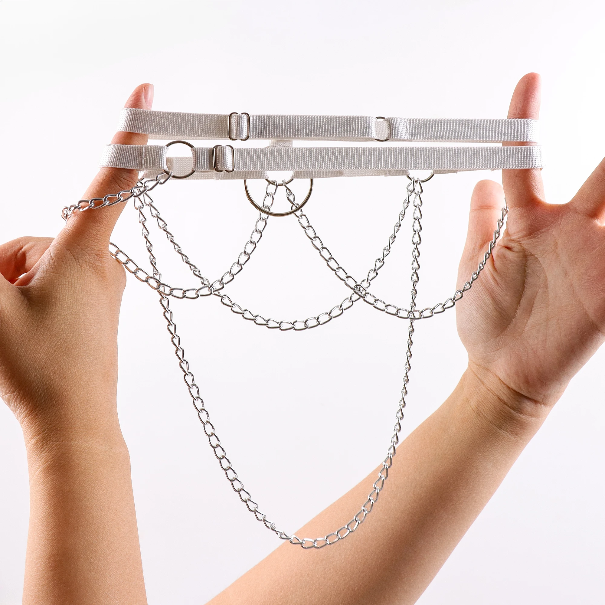 Adjustable Leg Loop with Chain, Personalized Fashion Design