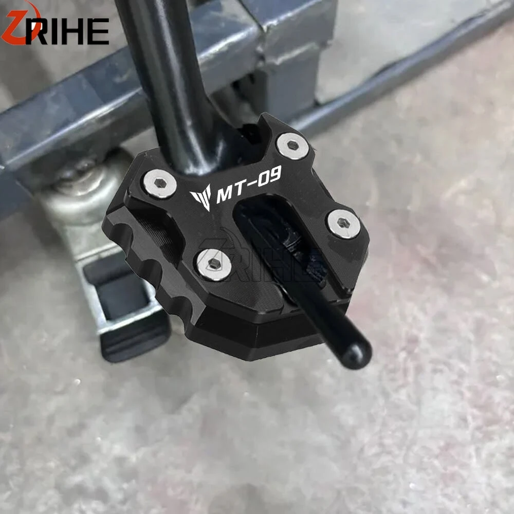CNC Kickstand Extension Side Stand Plate Enlarger Motorcycle For Yamaha Tracer 9 TRACER 9 GT Tracer9 2021 2022 2023 2024 2025