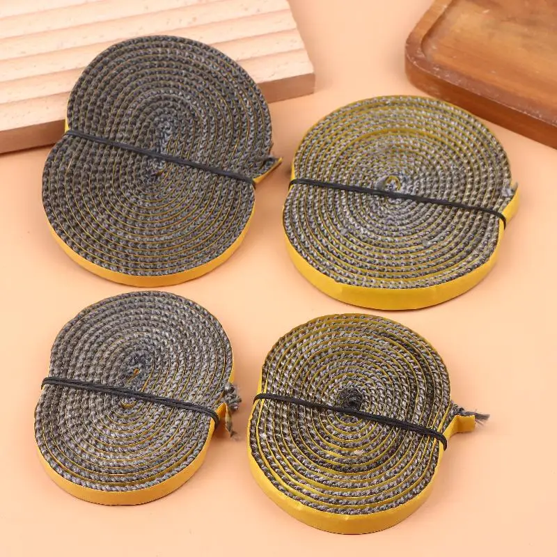 New 1Roll Flat Self Adhesive Wood Stove Gasket Tape Fiberglass Fireplace Door Gasket Indoor Wood Burning Pellet Stove Smokers