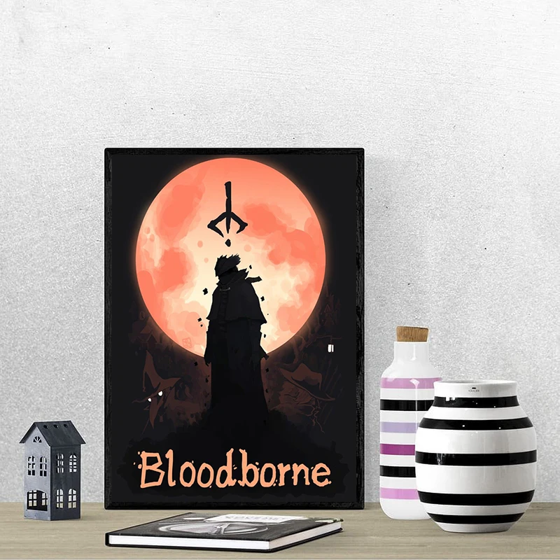 1PC Bloodborne Poster Wall Posters Room Decor Home Decorations Tableau Decoration Mural Painting Decorative Paintings Art Canvas