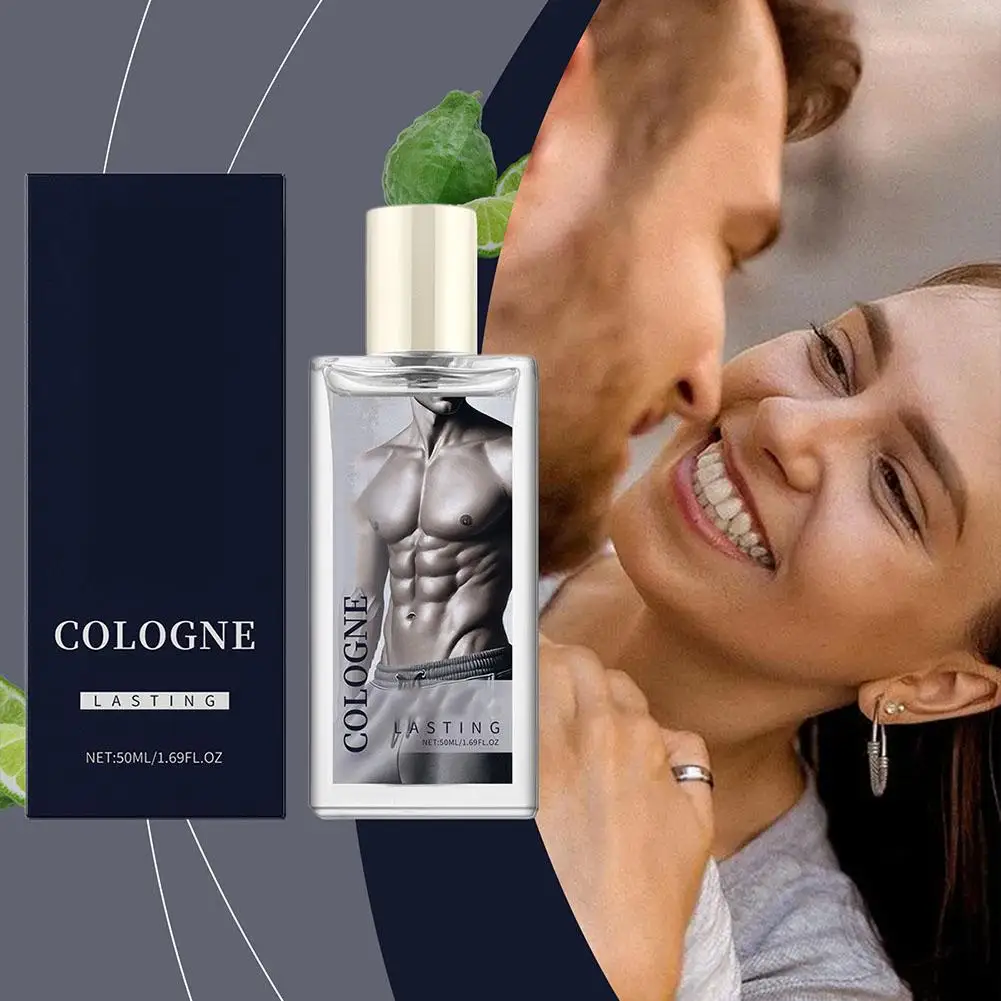 50ml perfume encantador para homens namoro atração fragrância colônia fragrância liberador charme natural de longa duração perfume masculino