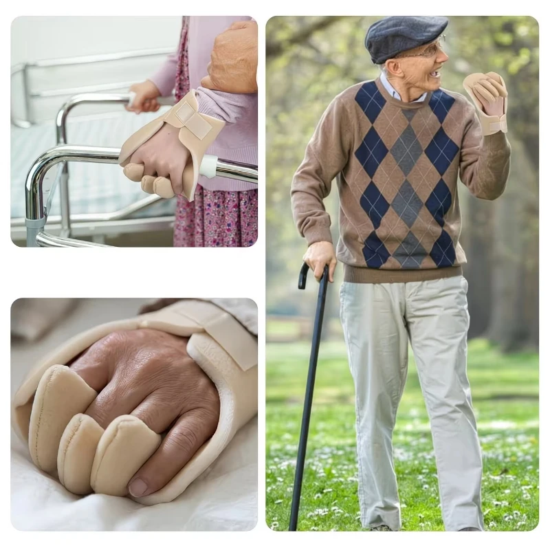 Upgraded Finger Protectors With Built In Palm Cushion Wrist Support Relieve Hand Pressure Ergonomic Pads Daily Home Use 1/2Pcs