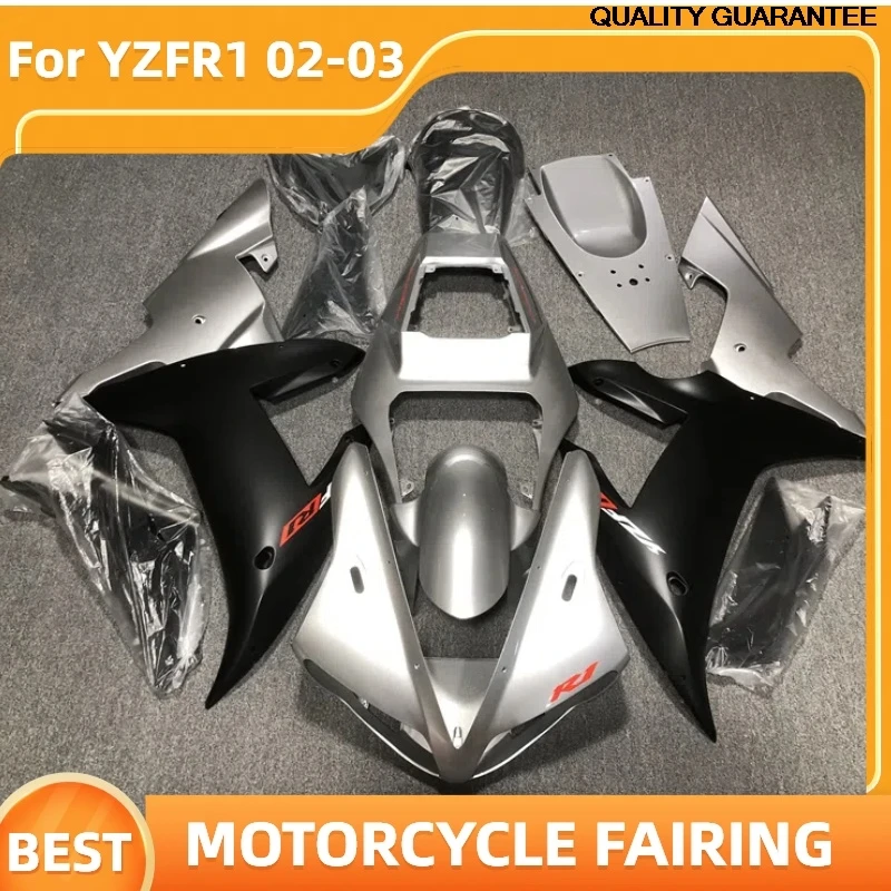 

Для 02 03 YZF R1 YZF R1 2002 2003 YZFR1 ABS пластик серебристый черный комплект обтекателей для мотоцикла нет необходимости модификации послепродажного обслуживания