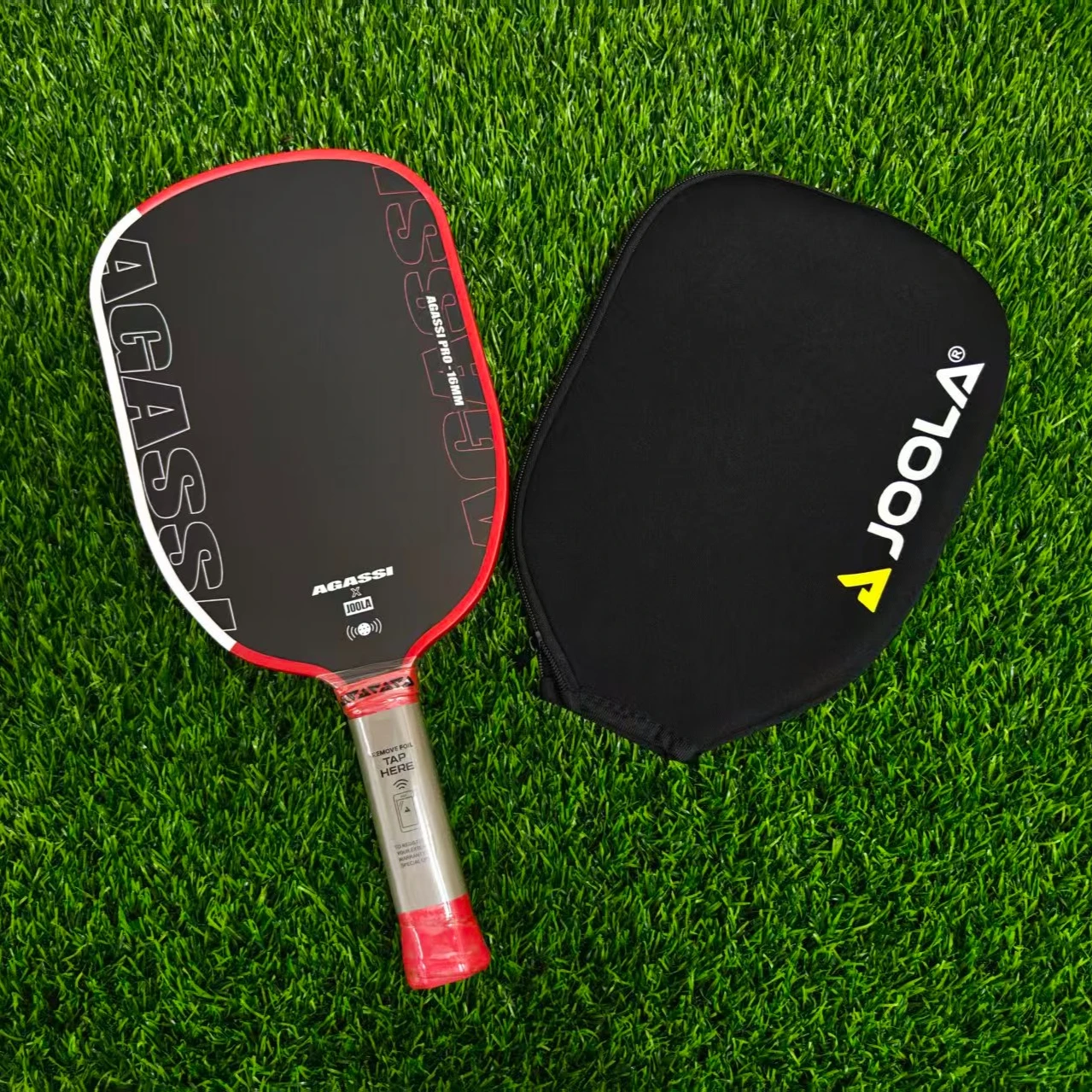 

JOOLA Agassi PRO IV 16mm Pickleball Paddles Carbon Fiber Surface Control and Spin Large Sweet Spot Pro Performance Paddles