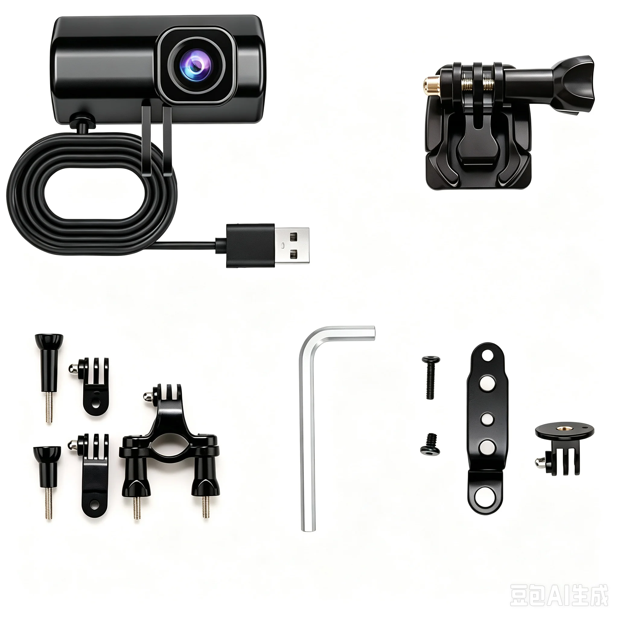 1080P HD Cycling Recorder, Powered by USB, with IP66 Level Waterproof and Shockproof, the Safety Guardian on the Cycling Route