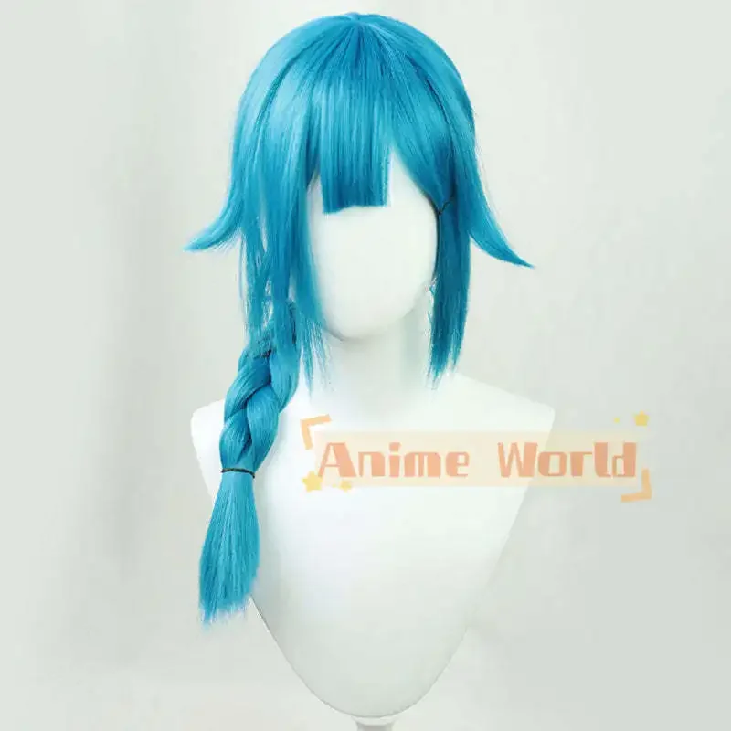

Arcane Young Jinx Powder Blue Cosplay Wig