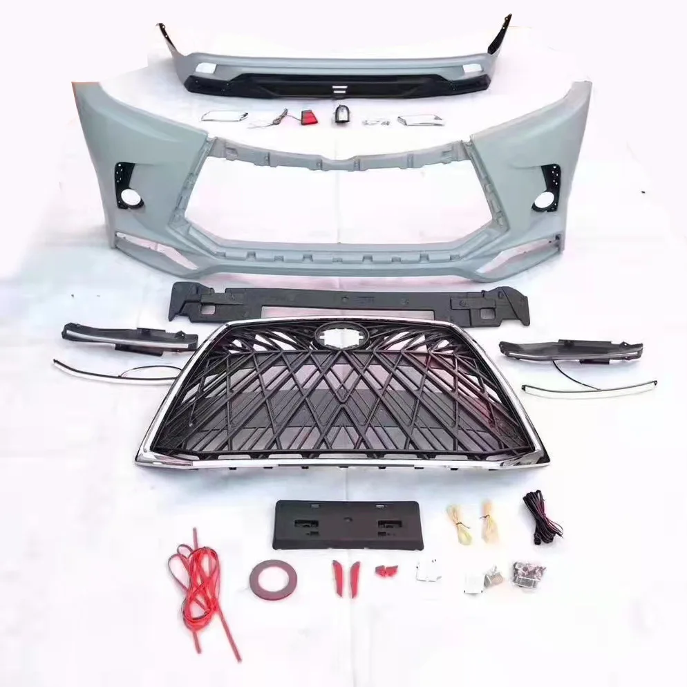 

Suitable For Toyota Highlander 15-17 Years Lexus Front Bar Front Face Middle Net Old And New Big Surround