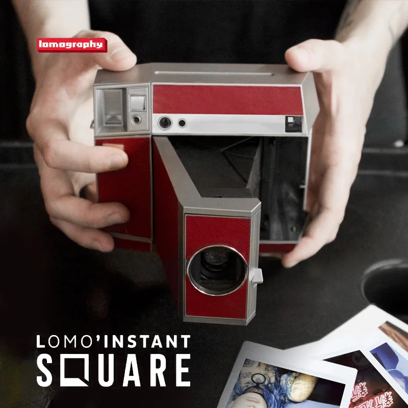 Cámara Instantánea Lomography de Vidrio Cuadrado, Formato Dual, Plegable, Retro, Utiliza Película Instax Mini Square, Kit Completo de Fotografía