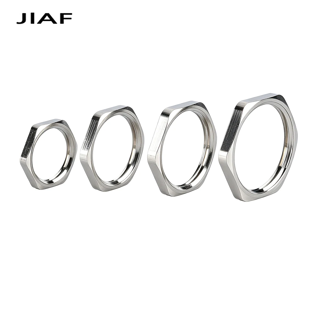 1Pcs Nickel Plated Brass Thin Hex Nuts M30-M80 Pitch 2mm Hexagon Metal Thread Nut M36x2 M64x2 Industrial Machinery Fastener