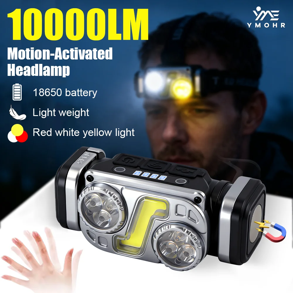 lanterna-de-cabeca-led-com-sensor-ir-recarregavel-bateria-18650-A-prova-d'agua-magnetica-para-acampamento-pesca-e-trabalho