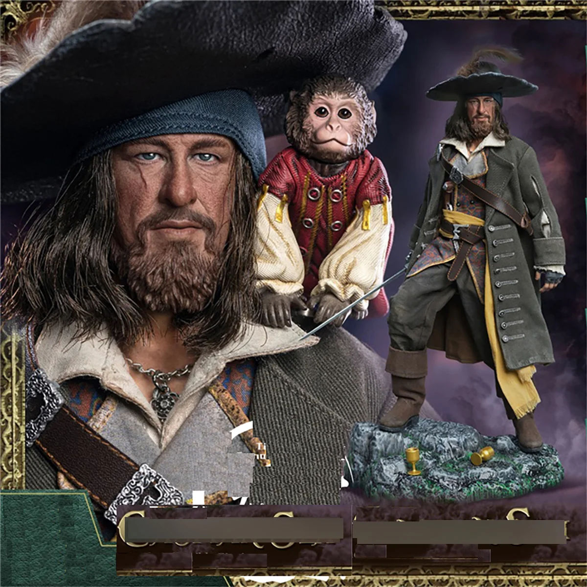 SWTOYS×Tough Guys 1/6 FS046 Soldier Hector Barbossa LORD CASPIAN SEA Action Figure Toy Model