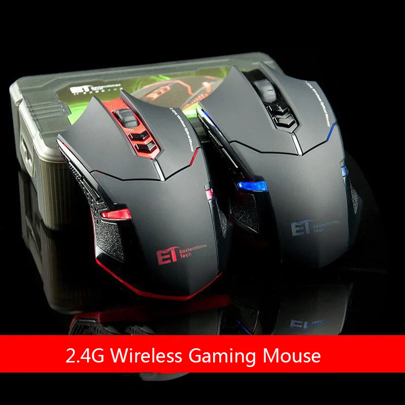 Gaming Mute Wireless Mouse 2400DPI 4 Adjustable Silent Wireless Mouse Backlight LED Computer Home Gaming Mause for Laptop Tablet