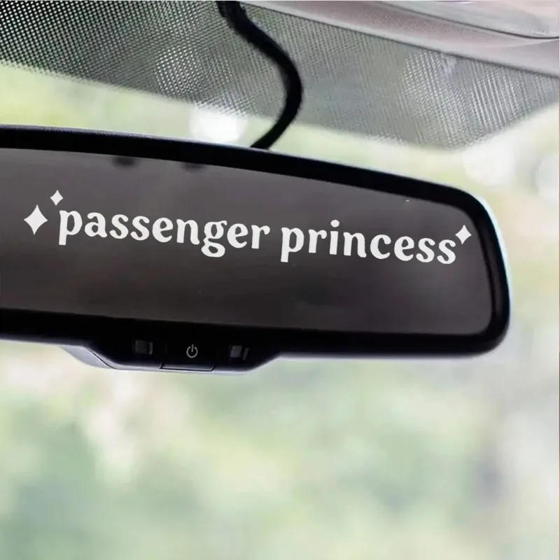 4pcs Passenger Princess Fun Car Mirror Sticker Waterproof Vinyl Decal For Auto Mirror Body Exterior Styling Decor Accessories